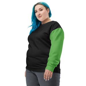 WICKED | Color Block Sweatshirt Pink and Green | Cut and Sew Sweatshirt | Gifts for Wicked Fans