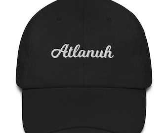 Atlanta Baseball Hat – Embroidered "Atlanuh" Cotton Twill Cap