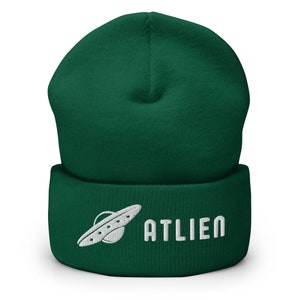 Atlien BEAMIN' Cuffed Beanie | Atlien UFO Beanie | ATL Georgia Hat