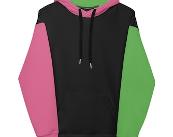 WICKED Inspired Color Block Hoodie | Pink and Green Sweatshirt