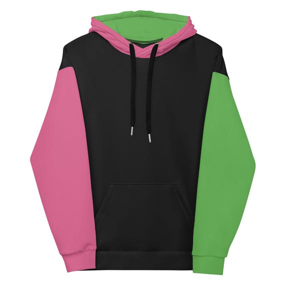 Pink Color Block Cut And Sew Hoodie WICKED Color Block Hoodie Pink