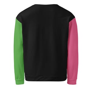WICKED | Color Block Sweatshirt Pink and Green | Cut and Sew Sweatshirt | Gifts for Wicked Fans