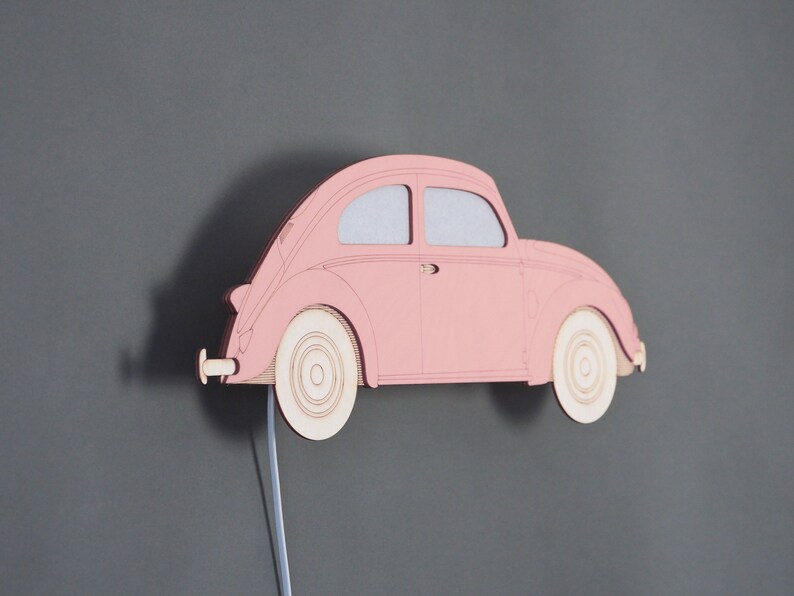 Vintage Car Baby Night Light. Beetle Plywood Lamp Newborn Etsy