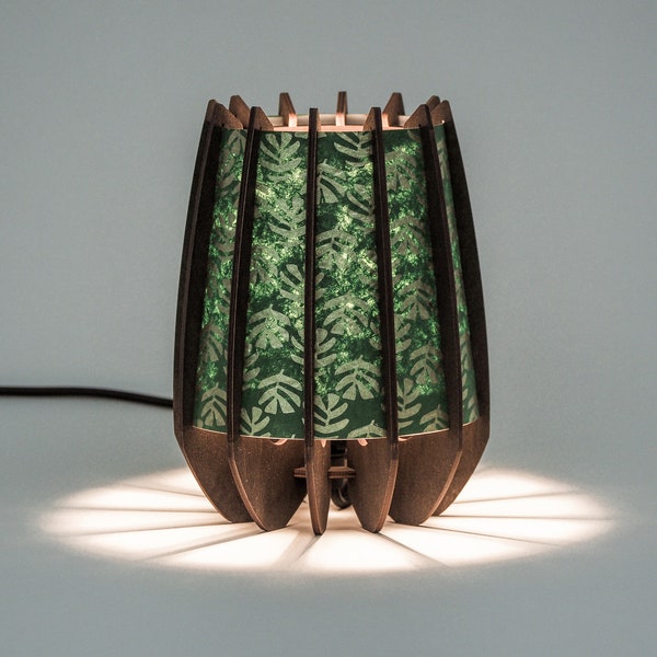 Monstera Bedside Lamp: Unique Mood Light for Tropical Bedroom or Living Room | Night light with plug.