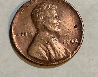 1944 Wheat Penny. No Mint Mark. DDO