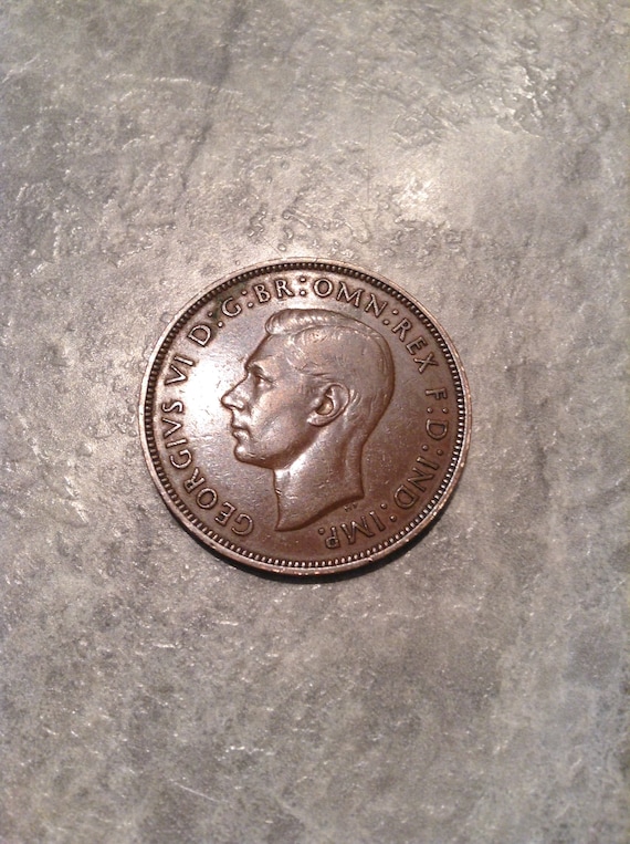 1947 Great Britain One Coin. Georgivs VI D G BR Omni: | Etsy