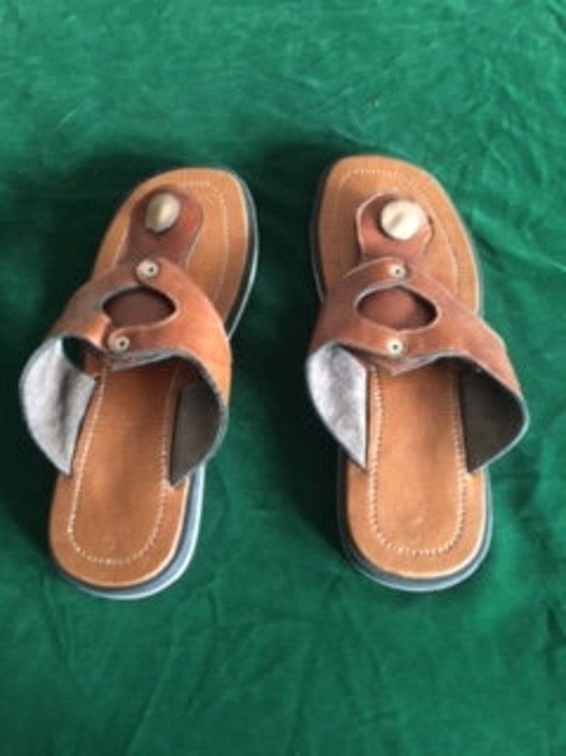 Wolof Men S Leather Sandals From Senegal W Africa Etsy Canada