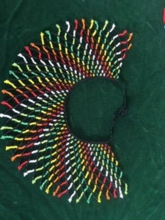 Zulu beaded necklace from South Africa
