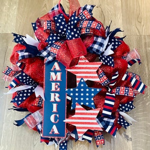 Patriotic Americana USA Wreath