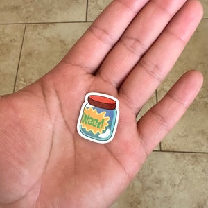 Stash Jar Sticker *MINI STICKER*