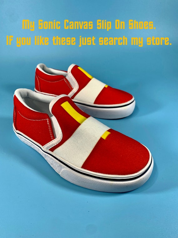 red sonic trainers