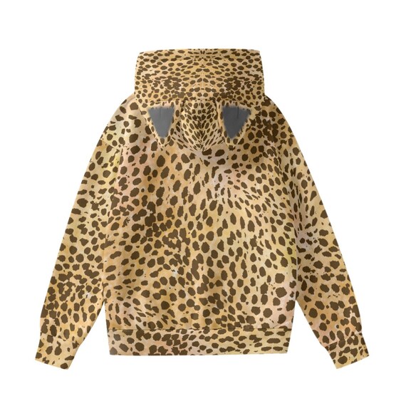 Cheetah Hoodie With Ears - Etsy Australia