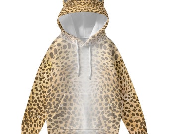 Cheetah Hoodie With Ears - Etsy Ireland