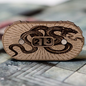Compteur de points de vie Magic the Gathering Snake | Traceur HP MP pour donjons, dragons et jeux de société | Accessoires de jeu MTG