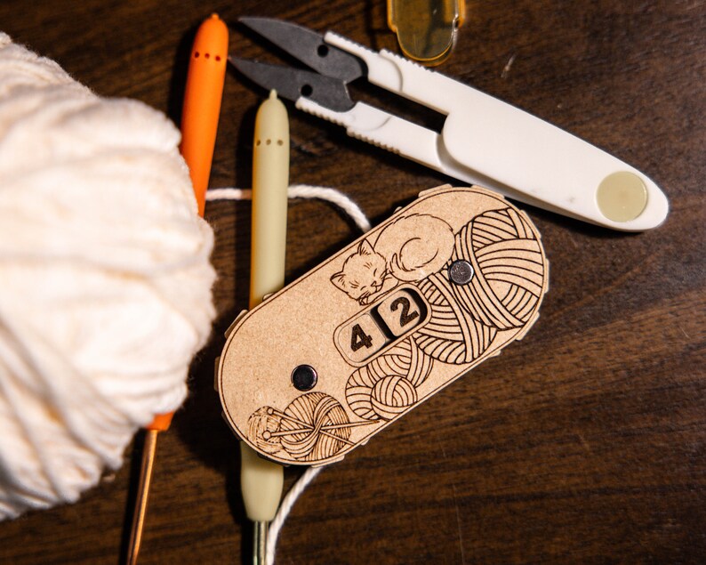 Crochet Kitten Stitch Counter Perfect for Knitting, Sewing and Crafting