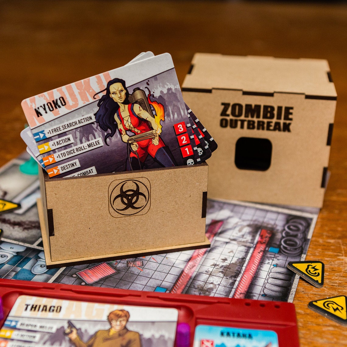 Zombicide 2nd Edition Hero Card Deck Box Zombicide Black Etsy