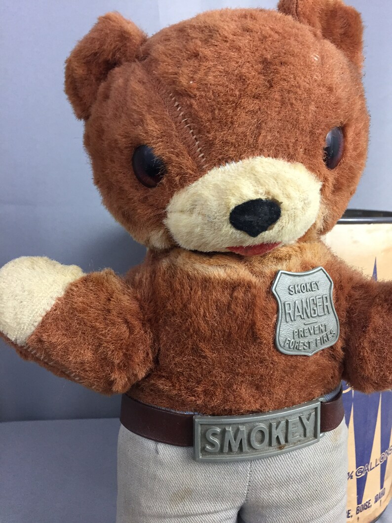 1960's smokey the bear stuffed animal