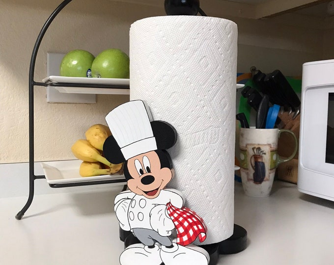 NEW Chef Mickey Mouse Kitchen Paper Towel Holders Etsy