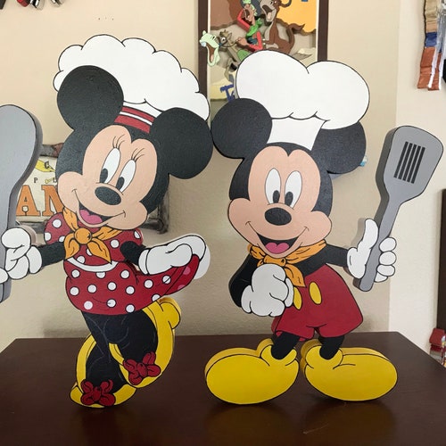 Wall Décor Disney Minnie and Mickey Mouse in the Kitchen Wall Art Wall
