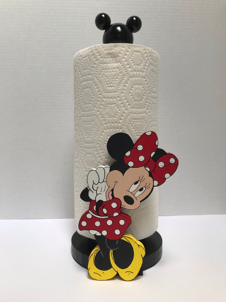 Disney Minnie and Mickey Mouse Kitchen Paper Towel Holders Etsy