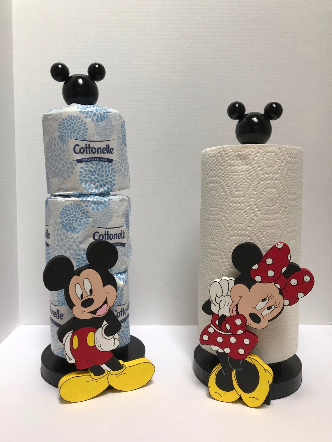 Disney Minnie and Mickey Mouse Kitchen Paper Towel Toilet Etsy