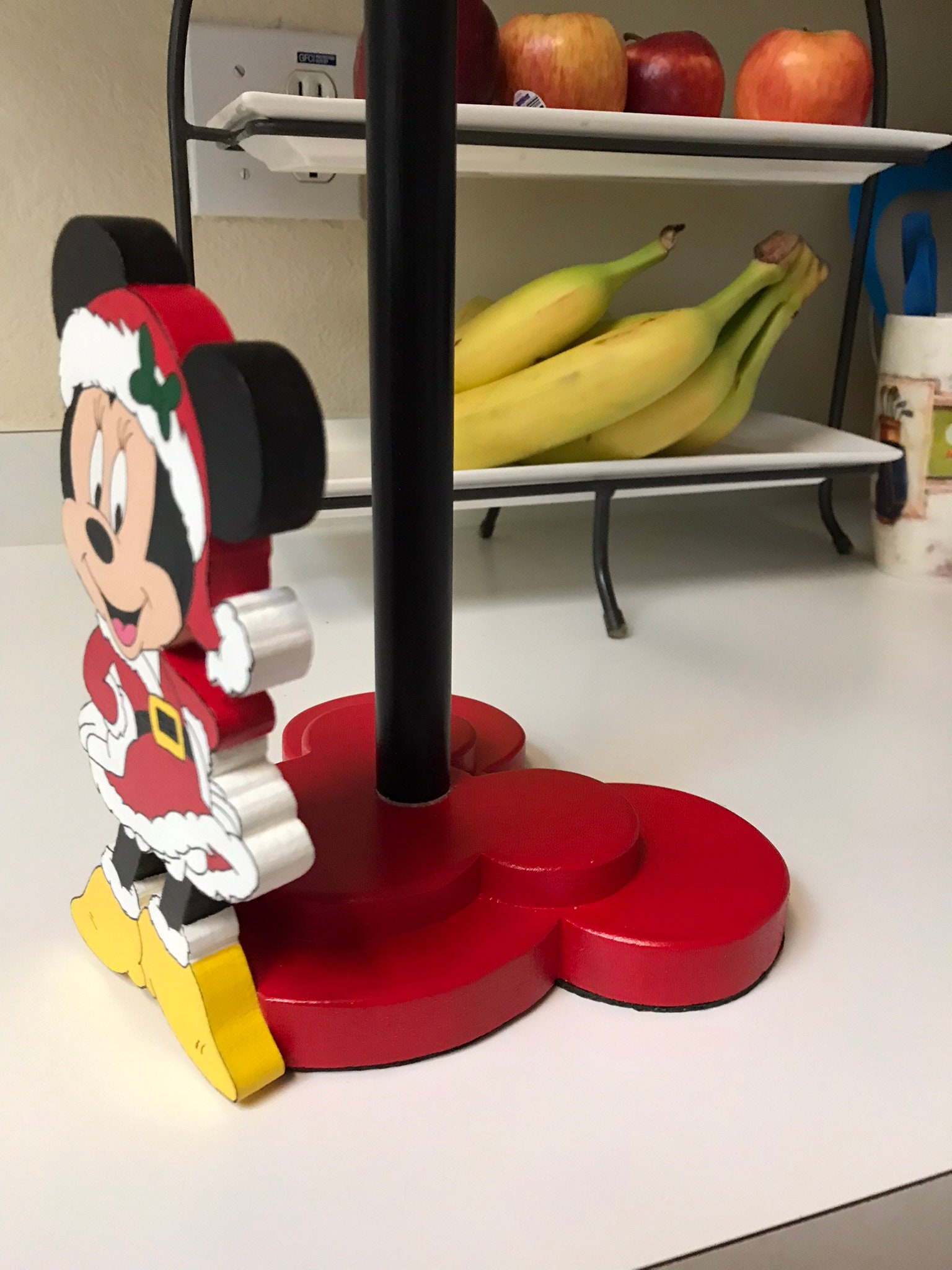 NEW Christmas Disney Minnie Mouse Kitchen Paper Towel Holder Etsy