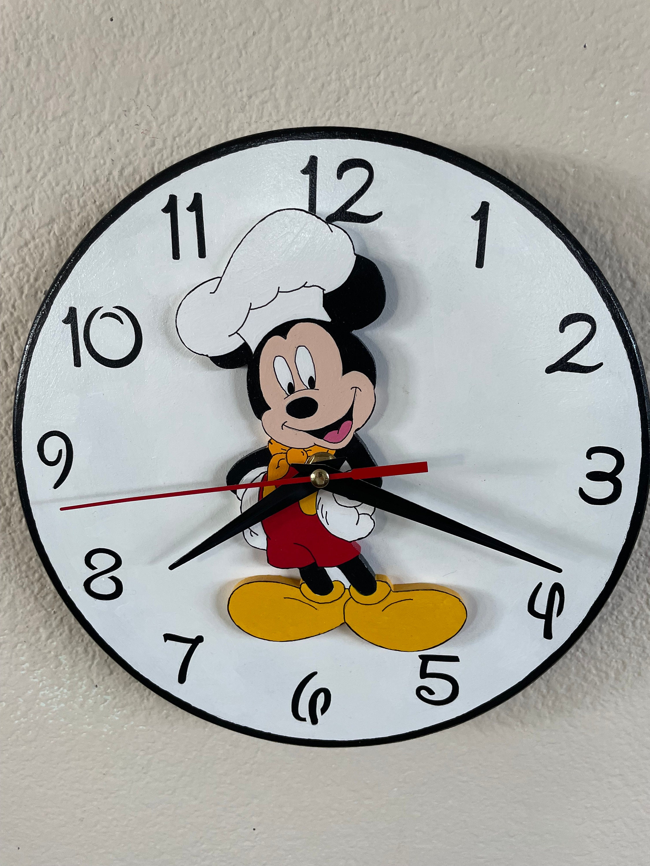 NEW Disney Inspiration Chef Mickey Mouse Wall Clock - Etsy