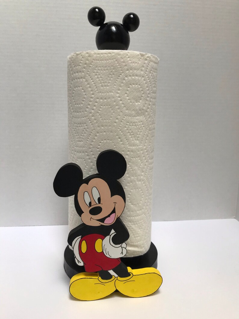 Disney Minnie and Mickey Mouse Kitchen Paper Towel Holders Etsy Canada
