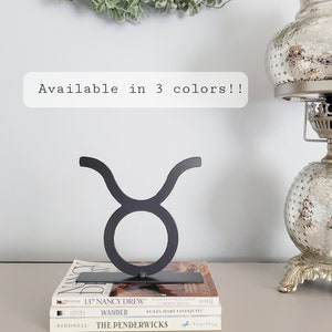 Taurus Zodiac Rustic Steel Simple Home Decor Dorm Room Decor Gift by AMPFabrications