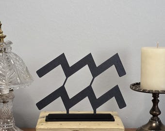 Aquarius Zodiac Rustic 3D Printed Simple Home Decor Dorm Room Decor Gift by AMPFabrications