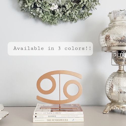 Cancer Zodiac Rustic Steel Simple Home Decor Dorm Room Decor Etsy