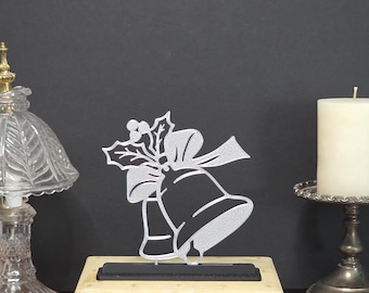 Rustic 3D Printed Holiday Bell: Christmas Home Decor
