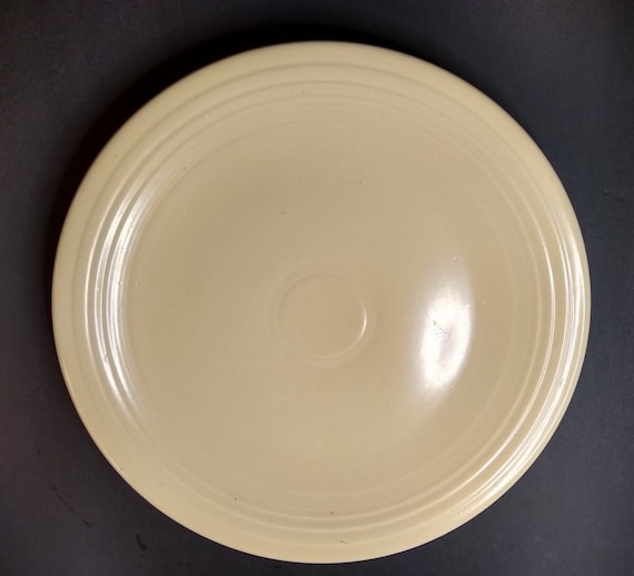 Vintage Fiesta Ivory 15 Chop Plate Homer Laughlin Fiestaware Made in USA AS IS Etsy Canada