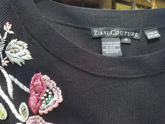 Floral Embroidered Sweater by Ziani Couture - image 2