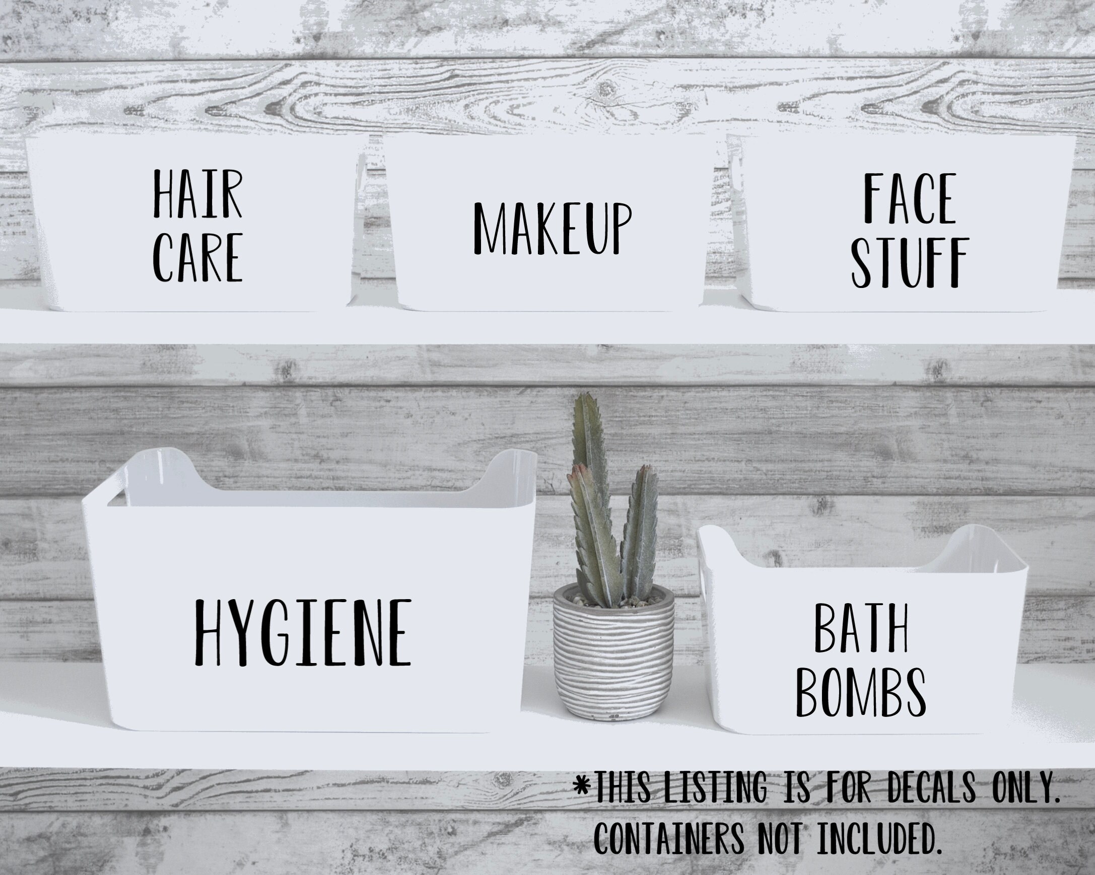 Bathroom Labels Organizational Labels Personalized Decals Etsy