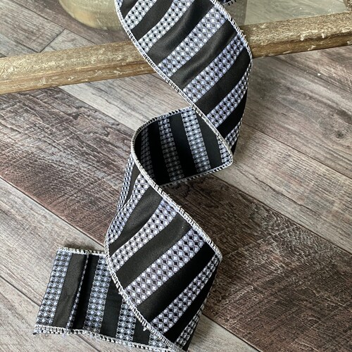 10 YRDS 4 D.STEVEN Ribbon Red Black Stripe - Etsy