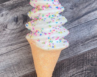 Ice Cream Cone, Ice Cream Cone Pick, Ice Cream Cone Spray, Cream with Sprinkles