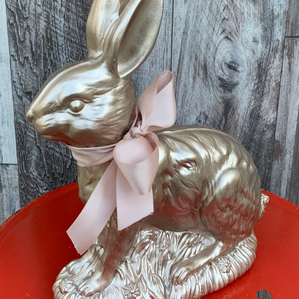Bunny, Chocolate Bunny Mold, Champagne, Easter Bunny, Resin Bunny, 9”