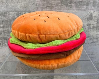 Plush Hamburger: Whimsical Americana Picnic Ornament
