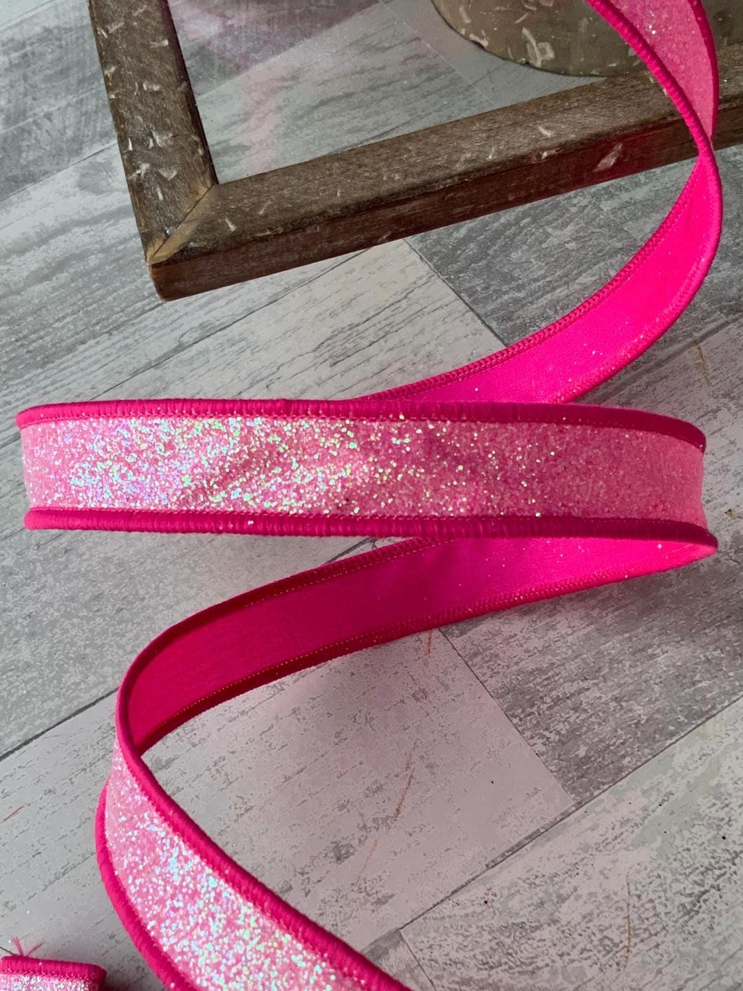 Pink Ribbon, Hot Pink, Ribbon, Hot Pink Sugar Frost, Double Sided ...