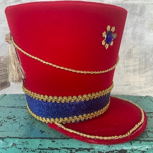 Nutcracker Hat, Tree Topper, Wreath Attachment, Nutcracker, Ornament, Raz, 8.25”