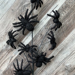 Halloween Spray, Black, Spiders, Spider Spray, 28”