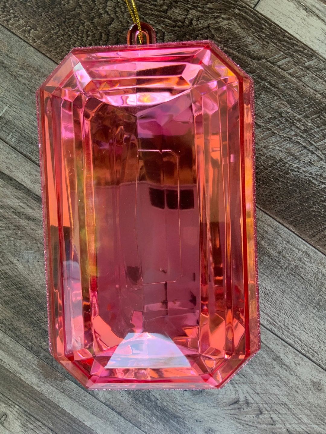 Rectangle Jewel, Emerald Cut, Emerald Cut Precious Stone Ornament ...