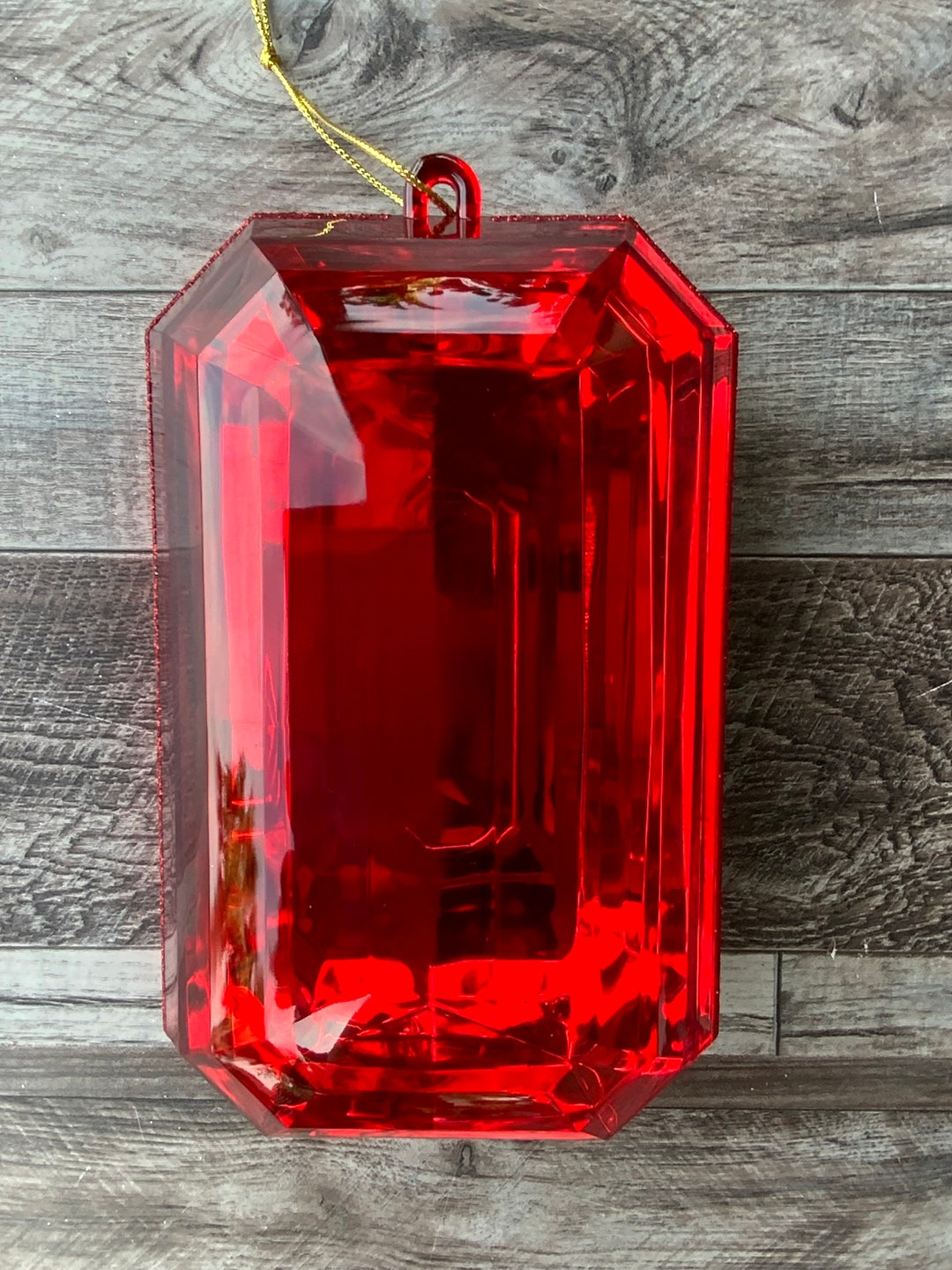 Rectangle Jewel, Emerald Cut, Emerald Cut Precious Stone Ornament ...