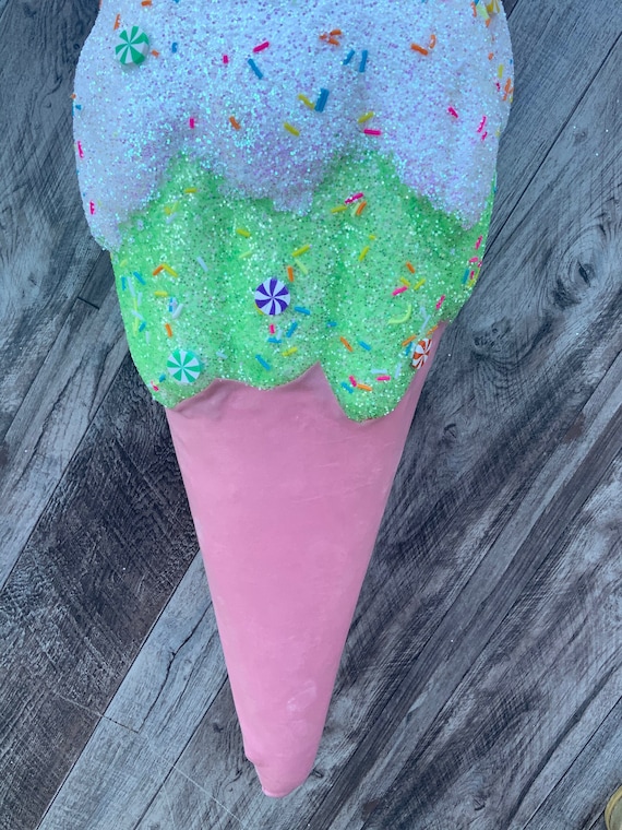 23 Ice Cream Cone Pink Ice Cream Cone Ice Cream Cone Etsy