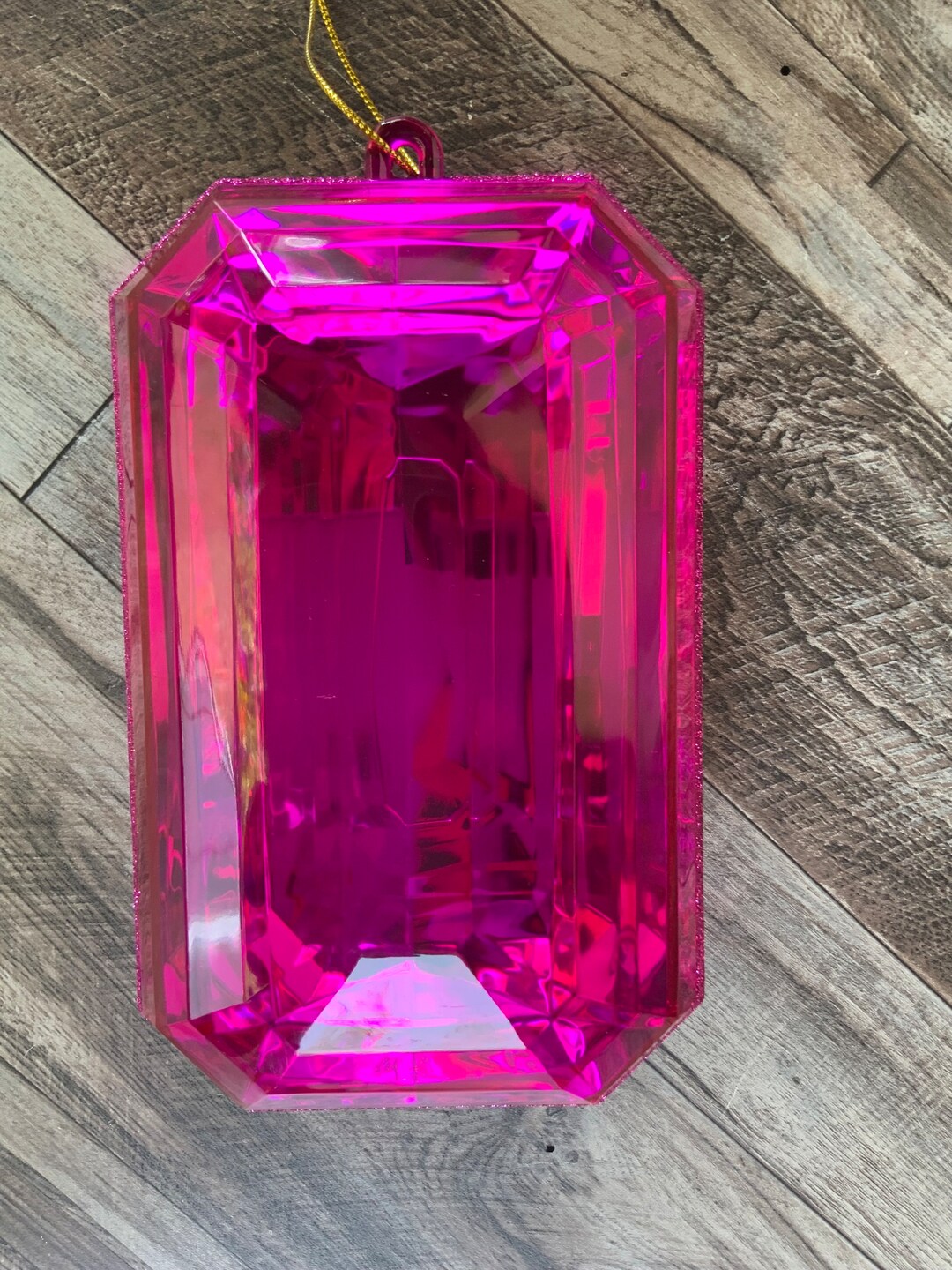 Rectangle Jewel, Emerald Cut, Emerald Cut Precious Stone Ornament ...