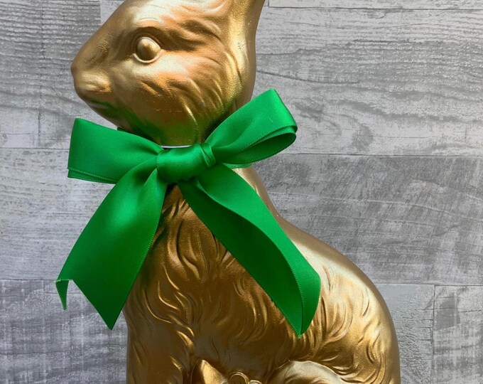 Bunny, Gold Bunny, Green Bow, Designer, Raz, 14” - Etsy