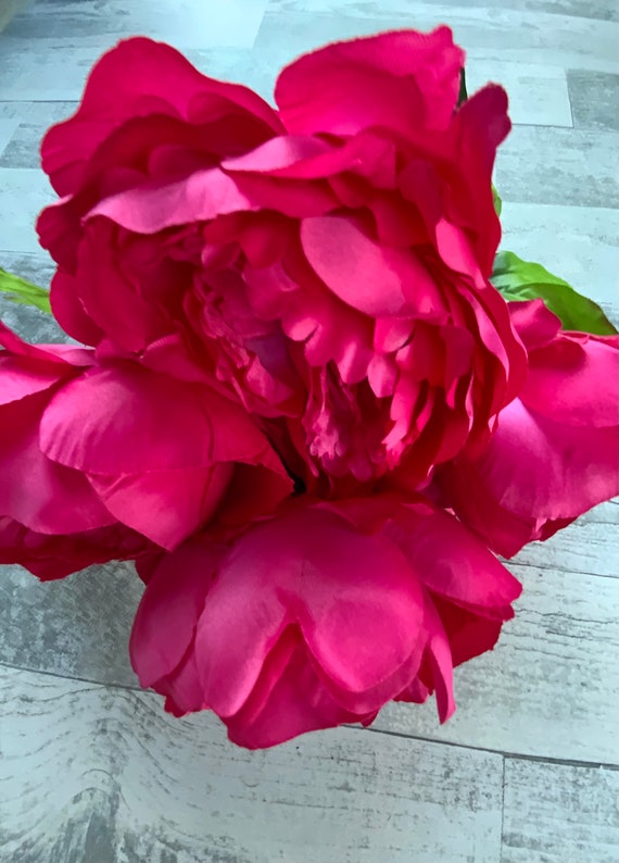 Pink Peony Bush: Valentine's & Spring Floral Stem (21")
