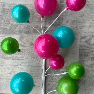 Ball Spray, Bright, Multicolor, Pearlescent, Lime, Pink, Turquoise, Raz, 26”