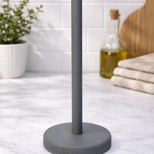 Wooden Reusable Paper Towel Holder - Use like Paper Towels! Gray